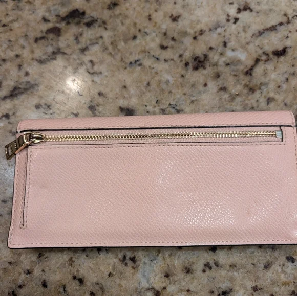 Coach sparkly Light Pink Laser Cut Floral Cutout City Tote and Wallet - Picture 7 of 14